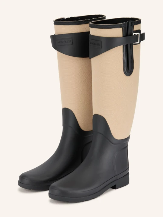 Zdjęcie produktu Hunter Kalosze Refined Tall Canvas schwarz