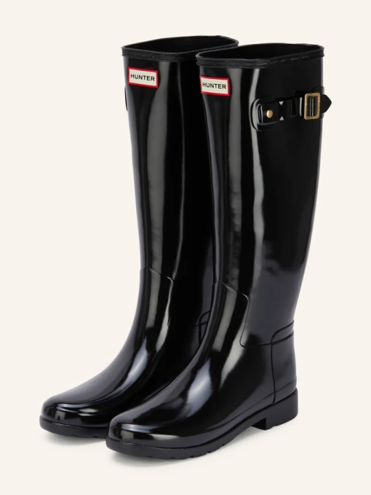 Zdjęcie produktu Hunter Kalosze Refined Tall schwarz CZARNY