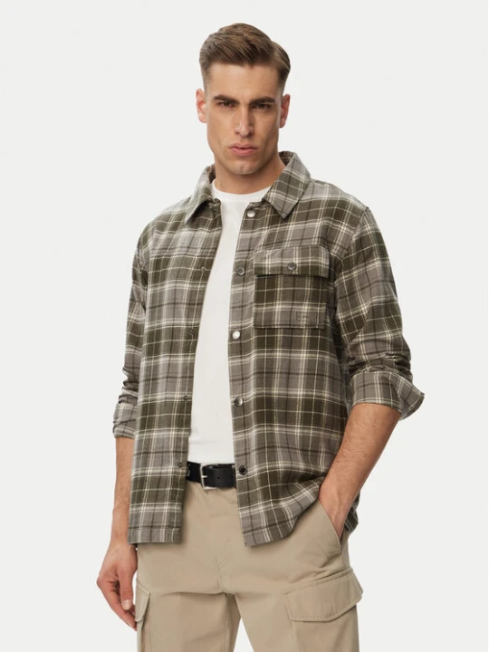 Zdjęcie produktu Hunter Koszula HAGM0003261 Szary Regular Fit