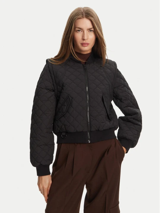 Zdjęcie produktu Hunter Kurtka bomber Shira HARW0046251 Czarny Cropped Fit