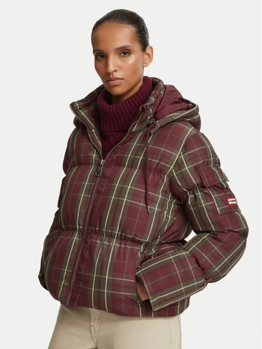 Zdjęcie produktu Hunter Kurtka zimowa HARW0023262 Bordowy Regular Fit