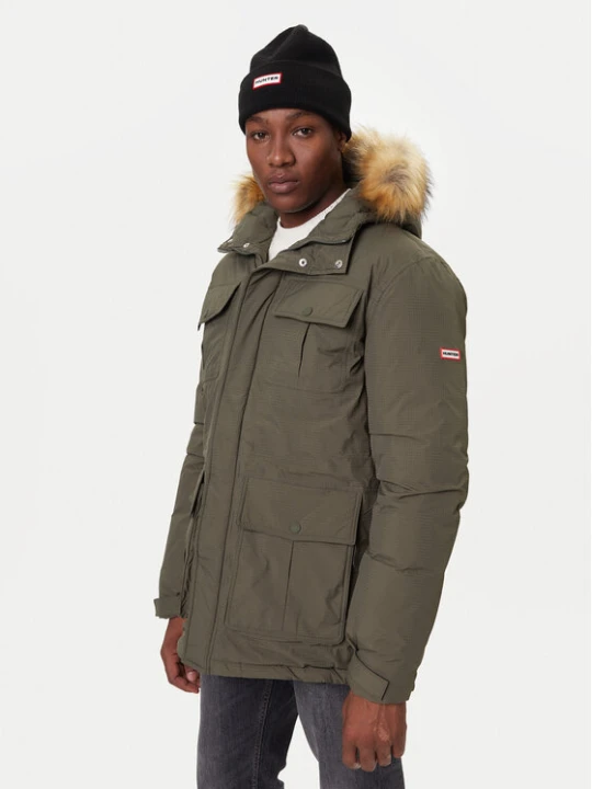 Zdjęcie produktu Hunter Parka Angus HARM0018252 Zielony Regular Fit