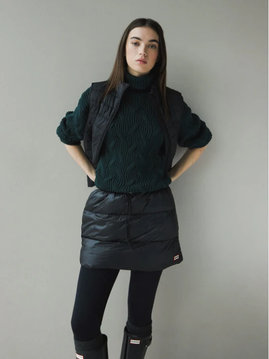 Zdjęcie produktu Hunter Spódnica mini HARW0035242 Czarny Regular Fit