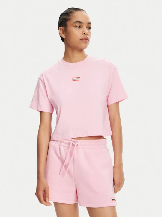 Zdjęcie produktu Hunter T-Shirt Abby HARW0059251 Różowy Boxy Fit