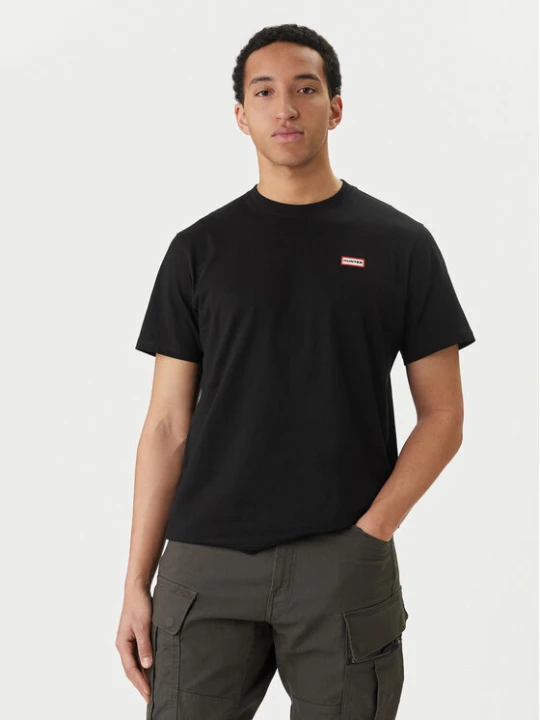 Zdjęcie produktu Hunter T-Shirt Essentials HARM0085252 Czarny Regular Fit