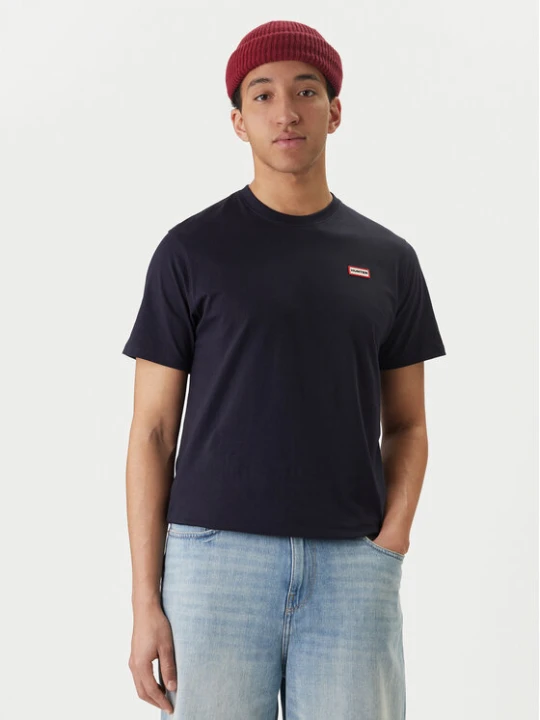 Zdjęcie produktu Hunter T-Shirt Essentials HARM0085252 Granatowy Regular Fit