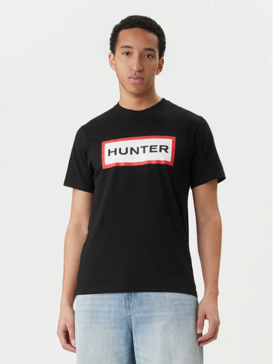 Zdjęcie produktu Hunter T-Shirt Halton HARM0019252 Czarny Regular Fit