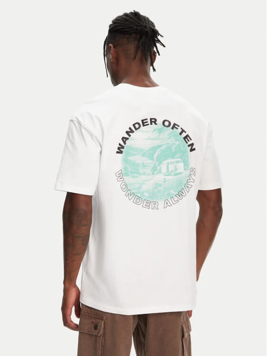 Zdjęcie produktu Hunter T-Shirt Rasputin HARM0057251 Biały Relaxed Fit