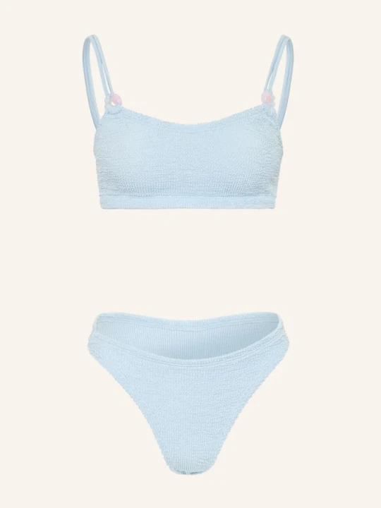 Zdjęcie produktu Hunza G Bikini Z Gorsetem Cassi Z Ozdobnymi Perełkami blau beżowy