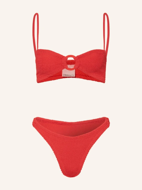 Zdjęcie produktu Hunza G Bikini Z Gorsetem Misty rot CZERWONY