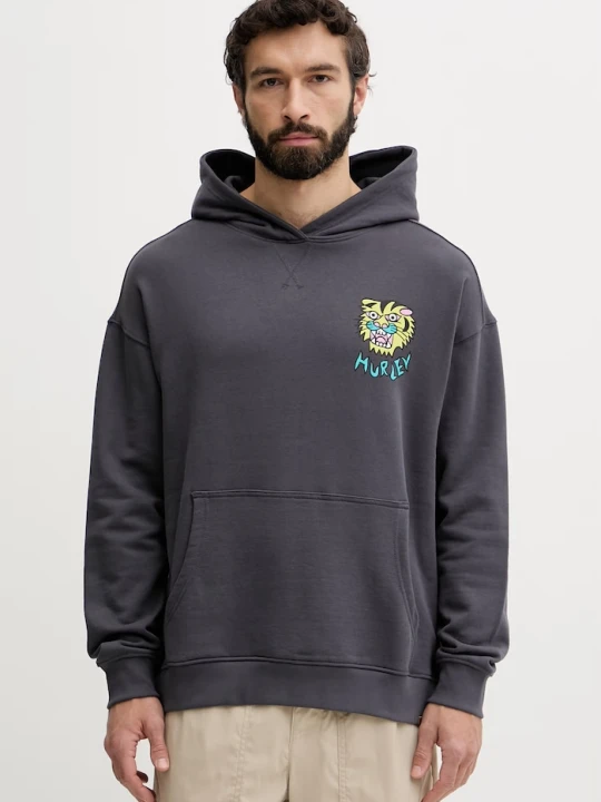 Zdjęcie produktu Hurley bluza męska bawełniana ETAM szary