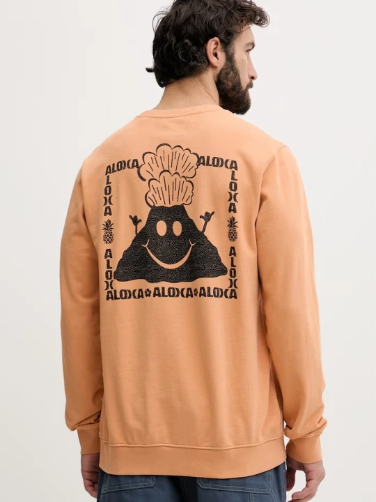 Zdjęcie produktu Hurley bluza męska bawełniana SIDER pomarańczowy