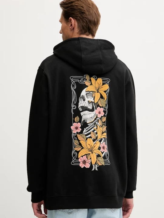 Zdjęcie produktu Hurley bluza z kapturem męska bawełniana czarny
