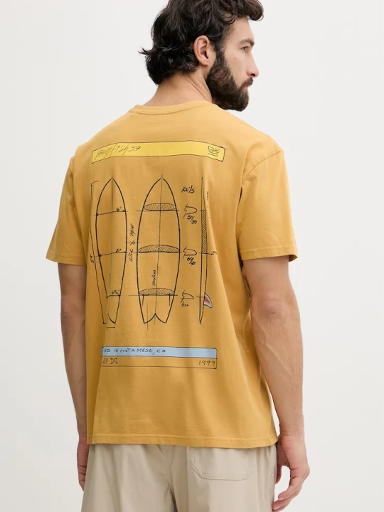 Zdjęcie produktu Hurley t-shirt męski bawełniany KRAFT żółty