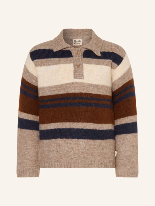 Zdjęcie produktu Hust And Claire Koszulka Polo Z Dzianiny Hcpelle beige