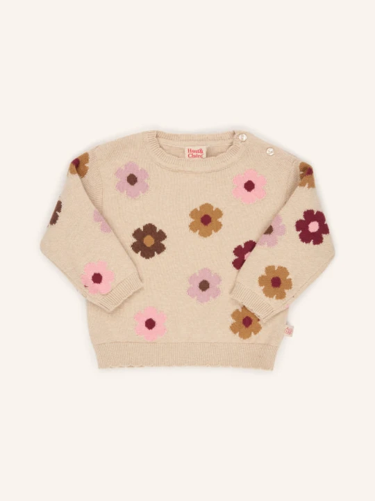 Zdjęcie produktu Hust And Claire Sweter Hcpusle Flower beige