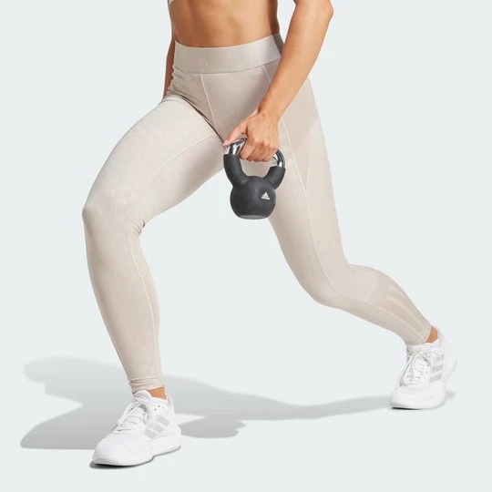 Zdjęcie produktu Hyperglam Full-Length Emboss Leggings Adidas Wonder Beige