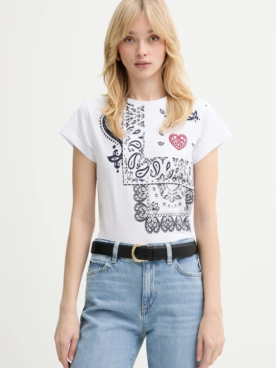 Zdjęcie produktu IBlues t-shirt bawełniany PAGINA biały