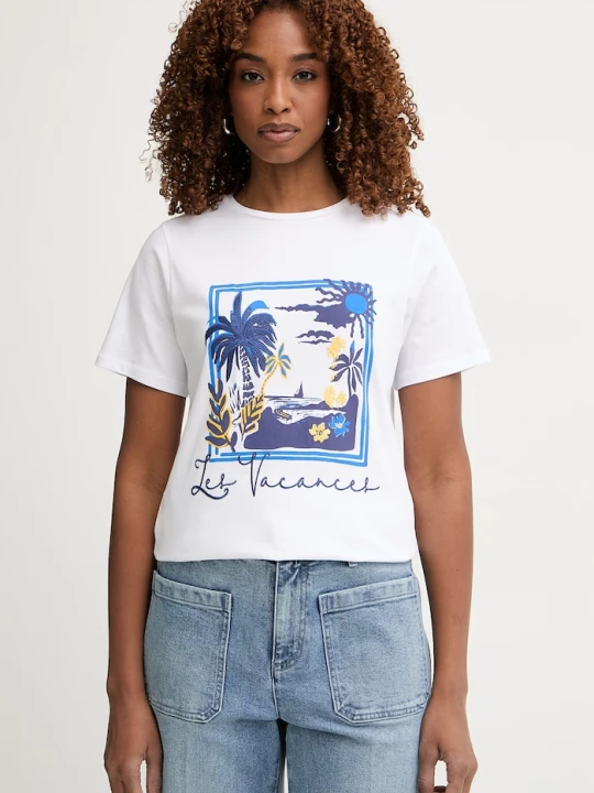 Zdjęcie produktu iBlues t-shirt damski bawełniany PEPE biały