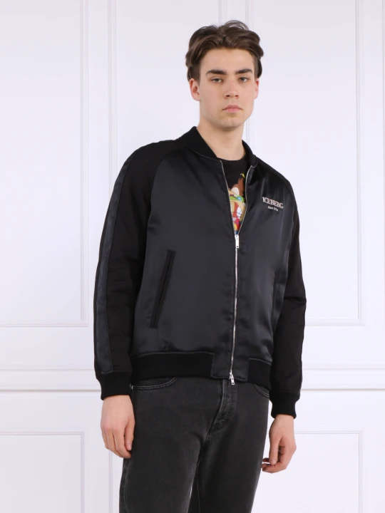 Zdjęcie produktu Iceberg Kurtka bomber | Regular Fit czarny