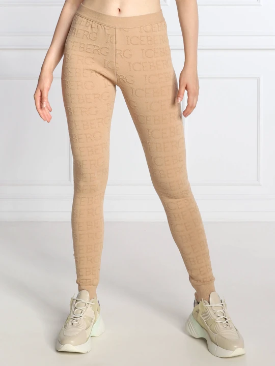 Zdjęcie produktu Iceberg Legginsy | Slim Fit beżowy