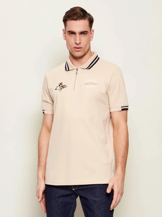 Zdjęcie produktu Iceberg Polo | Iceberg X Looney Tunes | Regular Fit beżowy