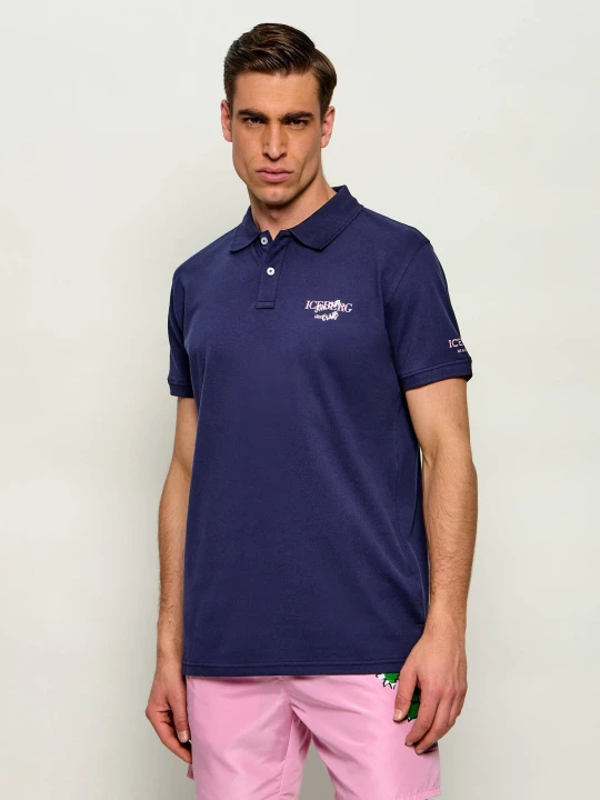 Zdjęcie produktu Iceberg Polo | Regular Fit granatowy