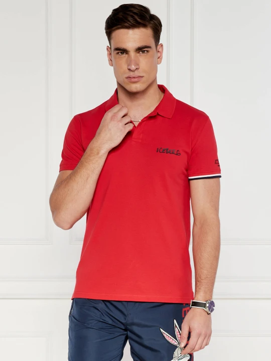 Zdjęcie produktu Iceberg Polo | Regular Fit | stretch czerwony