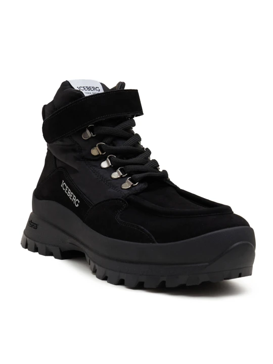Zdjęcie produktu Iceberg Skórzane buty trekkingowe czarny