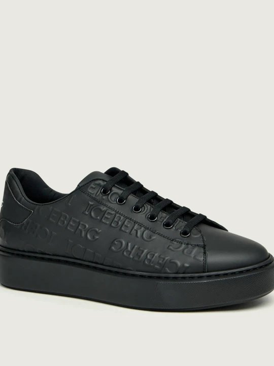 Zdjęcie produktu Iceberg Skórzane sneakersy BOZEMA czarny