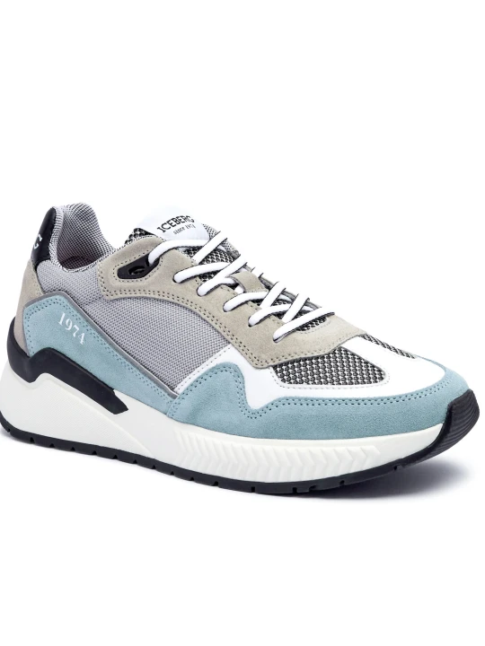 Zdjęcie produktu Iceberg Skórzane sneakersy COMB.ECLIPSE szary