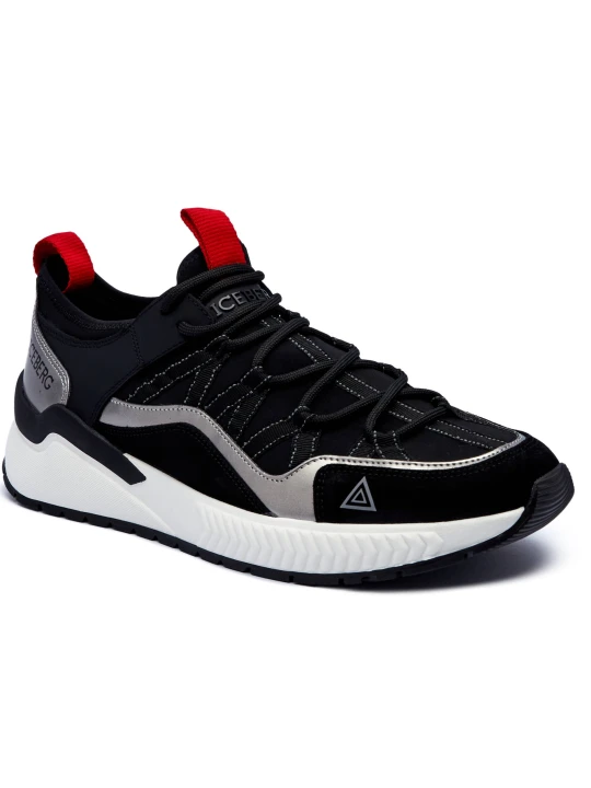 Zdjęcie produktu Iceberg Skórzane sneakersy COMB.SPACE czarny