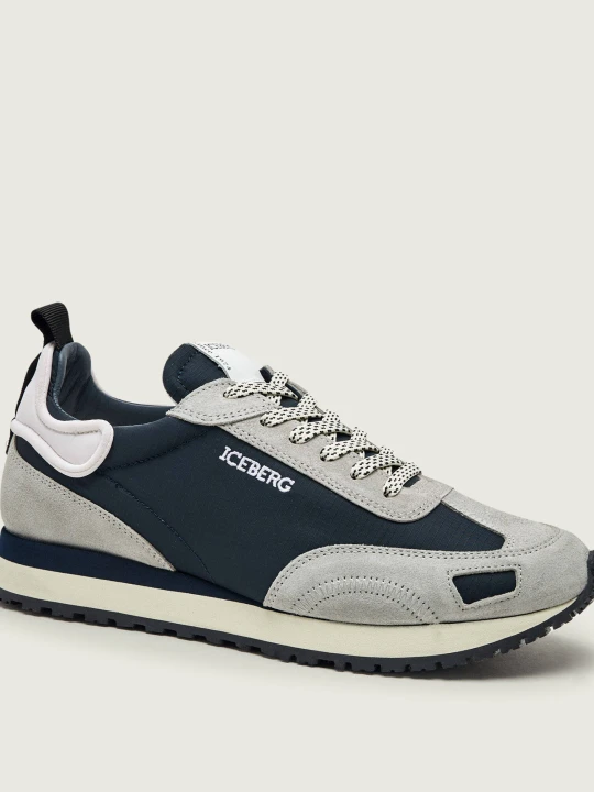 Zdjęcie produktu Iceberg Sneakersy UOMO 22E | zamsz granatowy