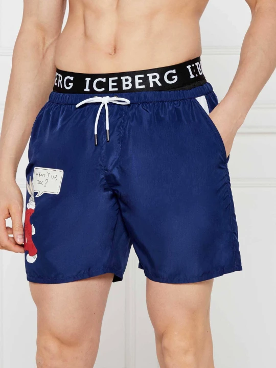 Zdjęcie produktu Iceberg Szorty kąpielowe Ice Iceberg X Warner granatowy