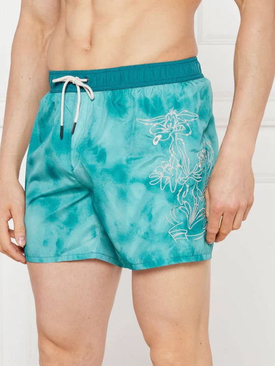 Zdjęcie produktu Iceberg Szorty kąpielowe Ice Iceberg x Warner | Regular Fit turkusowy