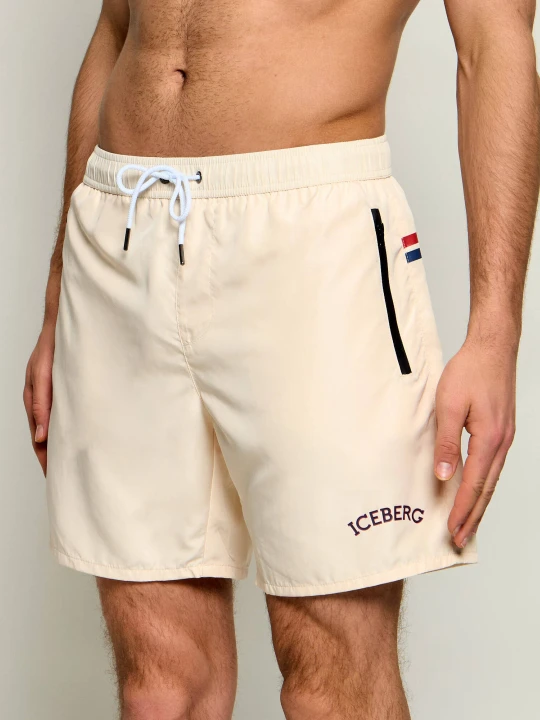 Zdjęcie produktu Iceberg Szorty kąpielowe | Regular Fit kremowy