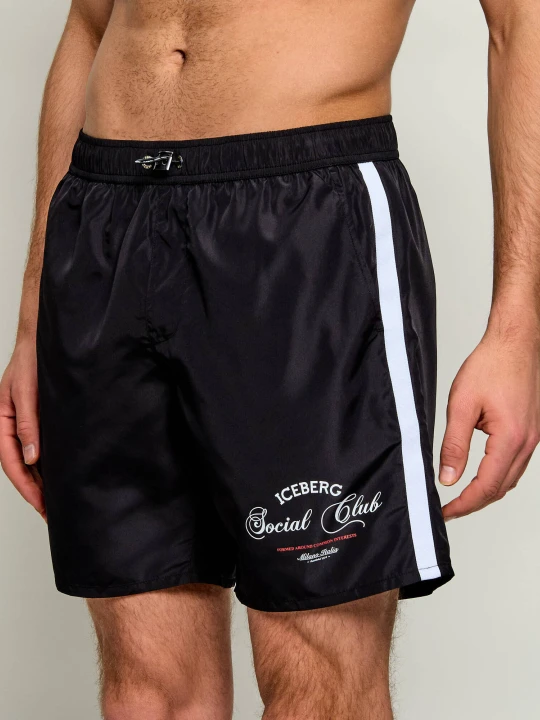 Zdjęcie produktu Iceberg Szorty kąpielowe | Regular Fit czarny