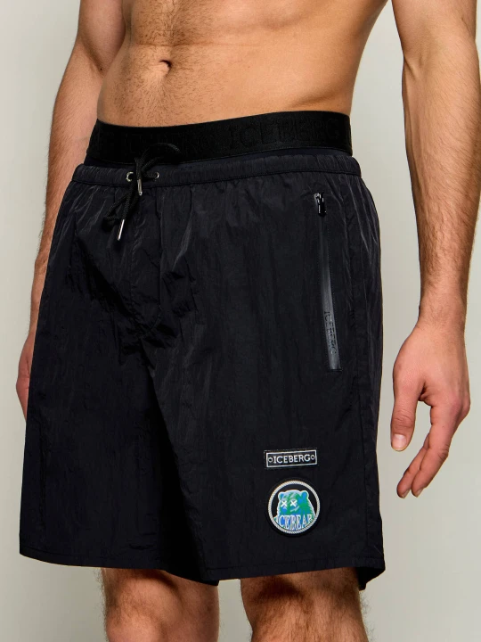 Zdjęcie produktu Iceberg Szorty kąpielowe | Regular Fit czarny