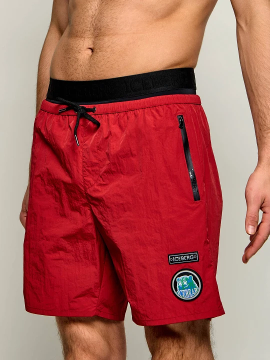 Zdjęcie produktu Iceberg Szorty kąpielowe | Regular Fit czerwony