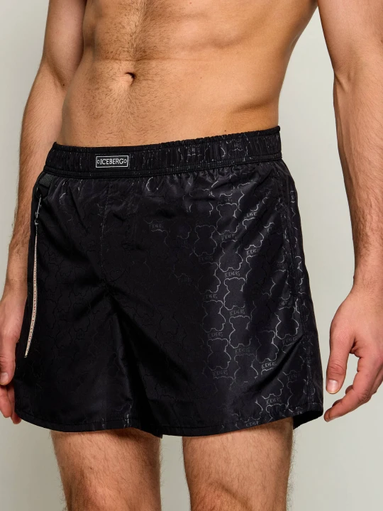 Zdjęcie produktu Iceberg Szorty kąpielowe | Regular Fit czarny