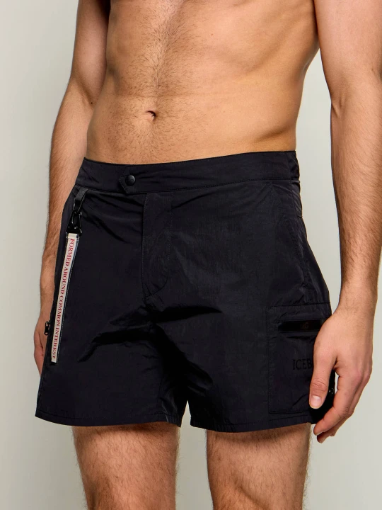 Zdjęcie produktu Iceberg Szorty kąpielowe | Regular Fit czarny