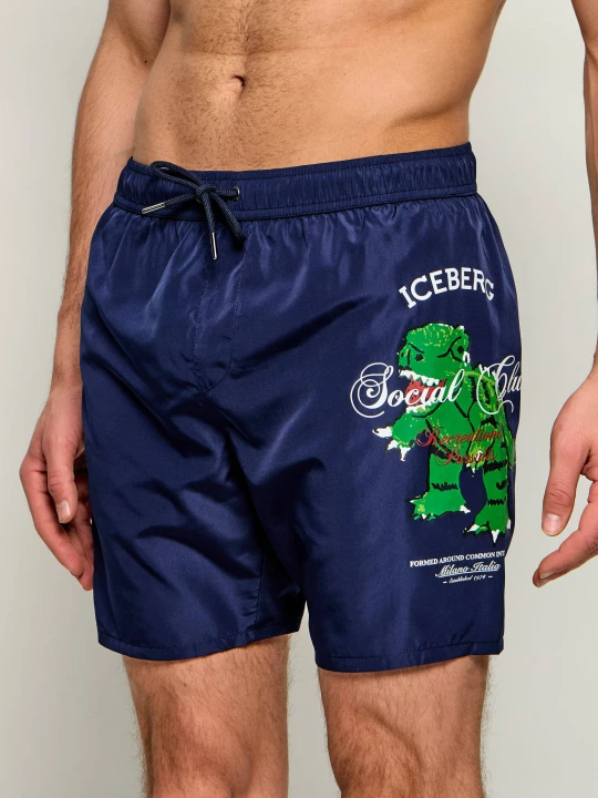 Zdjęcie produktu Iceberg Szorty kąpielowe | Regular Fit granatowy