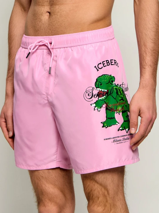 Zdjęcie produktu Iceberg Szorty kąpielowe | Regular Fit różowy
