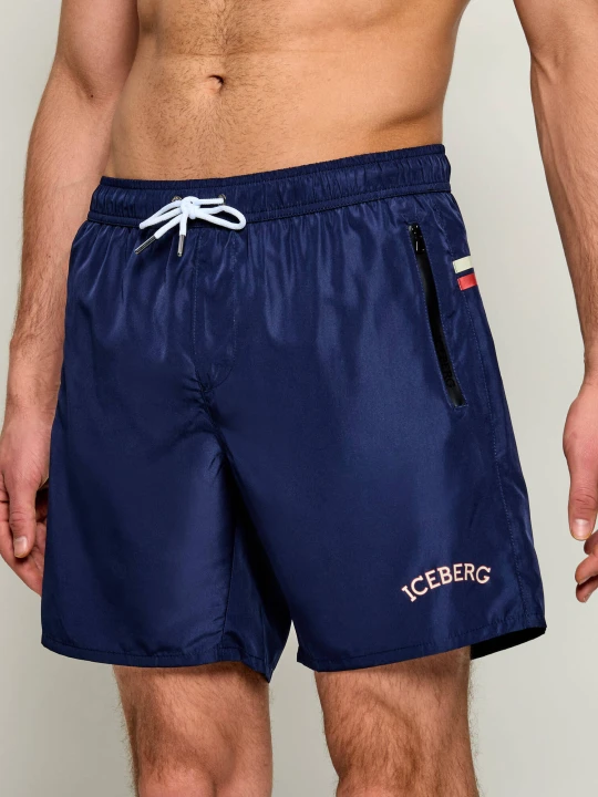 Zdjęcie produktu Iceberg Szorty kąpielowe | Regular Fit granatowy
