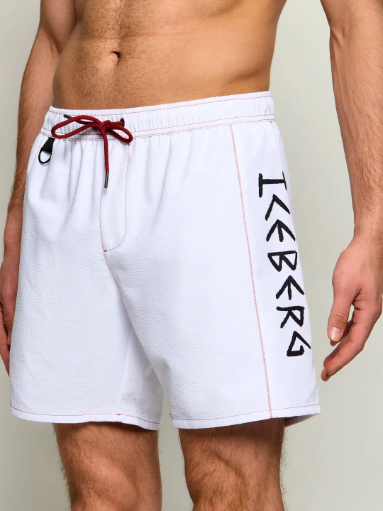 Zdjęcie produktu Iceberg Szorty kąpielowe | Regular Fit biały