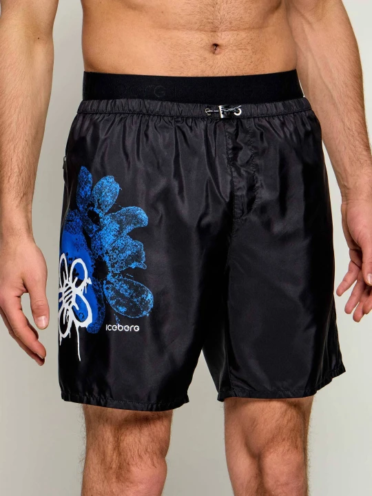 Zdjęcie produktu Iceberg Szorty kąpielowe | Regular Fit granatowy