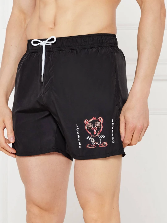 Zdjęcie produktu Iceberg Szorty kąpielowe | Regular Fit czarny
