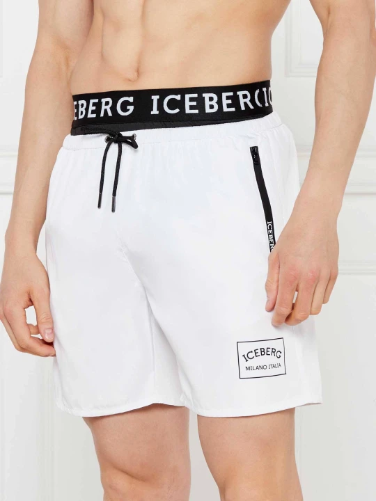 Zdjęcie produktu Iceberg Szorty kąpielowe | Regular Fit biały