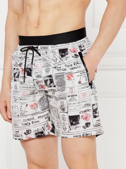 Zdjęcie produktu Iceberg Szorty kąpielowe | Regular Fit biały