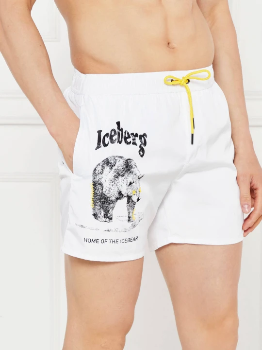 Zdjęcie produktu Iceberg Szorty kąpielowe | Regular Fit biały